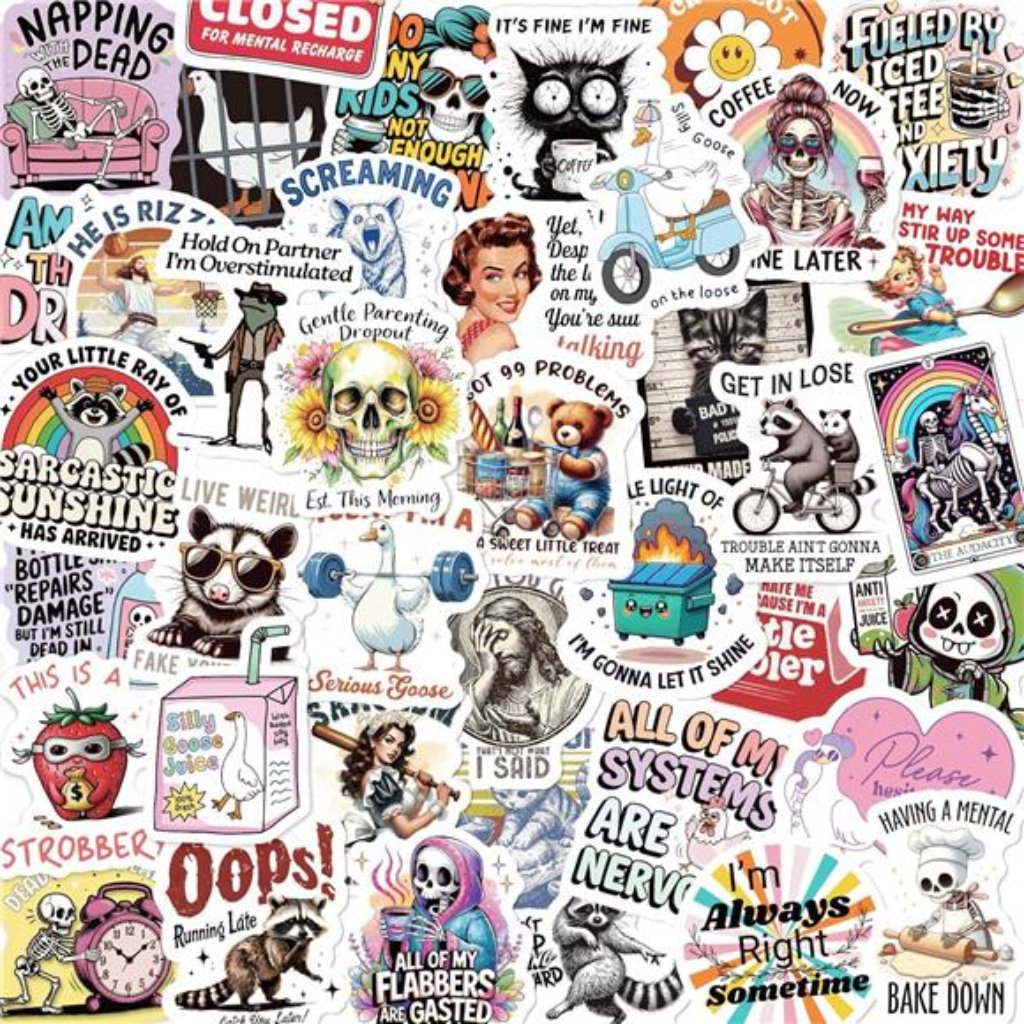 Brand New 200 Pcs Funny Stickers